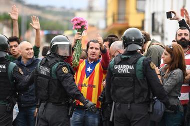 Independence referendum taking place in Catalonia