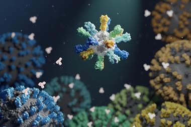 An image showing a flu vaccine particle