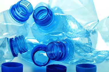 Plastic bottles made from polyethylene terephthalate