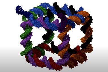 3D rendering of a DNA cube