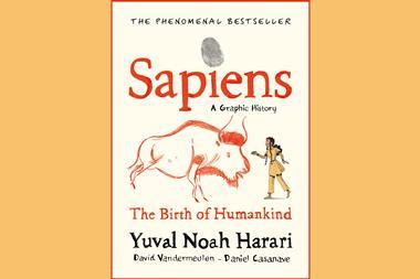 An image showing the book cover of Sapiens