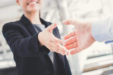 A handshake to seal a business merge or acquisition