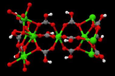 3D visualisation of calcium bicarbonate's structure