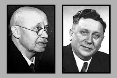 Image of Otto Diels and Kurt Alder, who created the Diels–Alder reaction