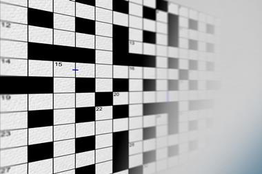 Cryptic crossword grid 116