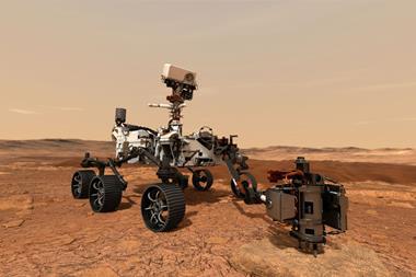 An image showing NASA's Mars 2020 rover