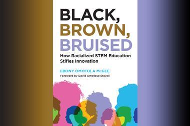 An image showing the book cover of Black, brown, bruised