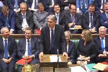 Chancellor Philip Hammond delivers his Autumn Statement in the House of Commons, London.