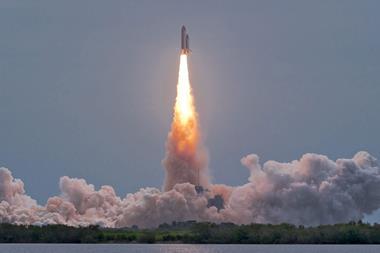 A rocket launch