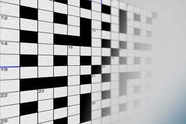 Cryptic crossword grid 100
