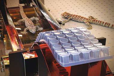 Production line for gecko-inspired adhesive