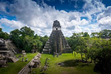 An image showing the ancient Maya city of Tikal