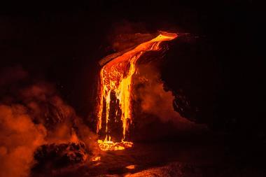 An image showing lava