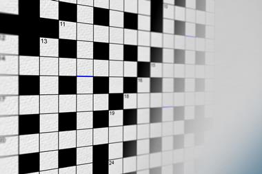 Cryptic crossword grid 147