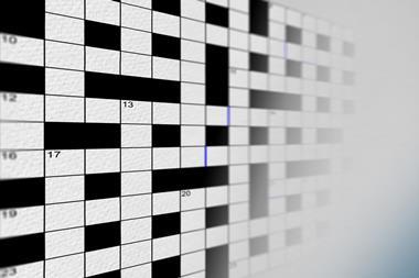 Cryptic crossword grid 075