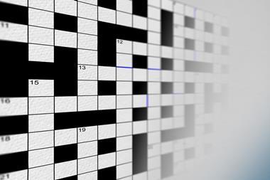 Cryptic crossword grid 091