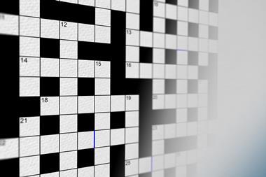 Cryptic crossword grid 153