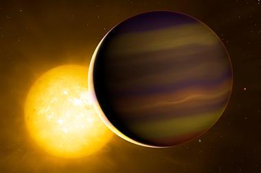 An image showing exoplanet HD 209458b