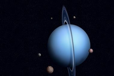 Image showing 3D rendering of Uranus planet