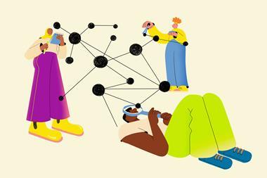 People studying molecular structure