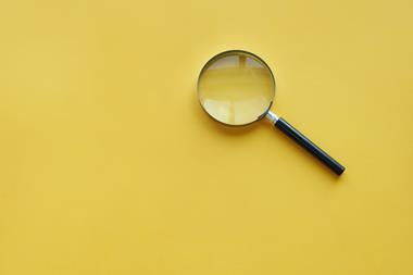 a magnifying glass