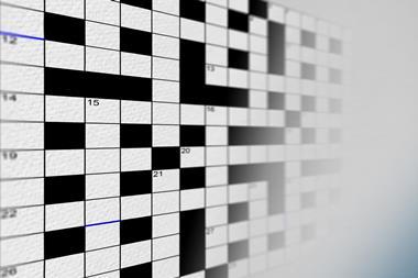 Cryptic crossword grid 095