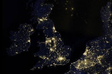 UK lights viewed from space