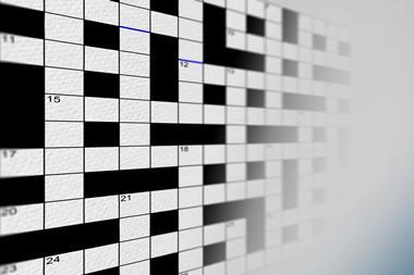 Cryptic crossword grid 077