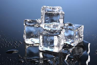 An image showing ice cubes