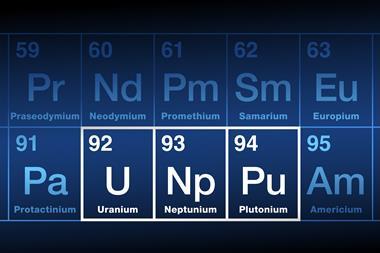 Uranium, neptunium and plutonium