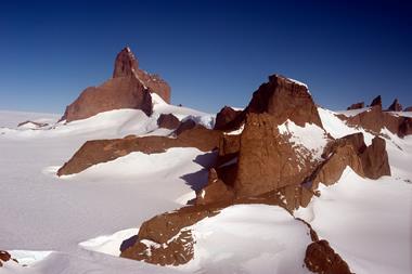 An image showing the Ulvetanna Peak in Antarctica