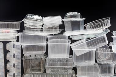 Takeaway plastic container