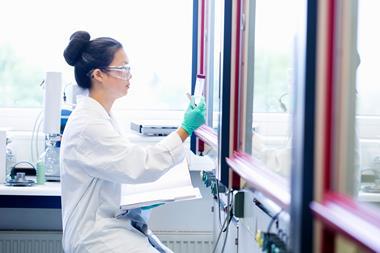 Woman in the lab