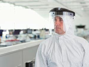 man in PPE