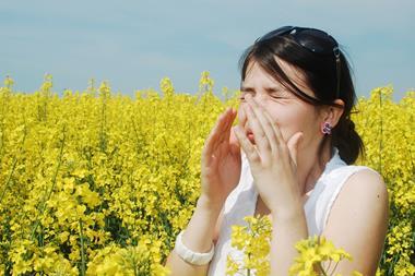 Sneezing in a field