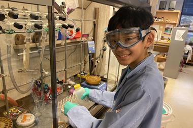 An image showing Sanford lab's youngest ever team member