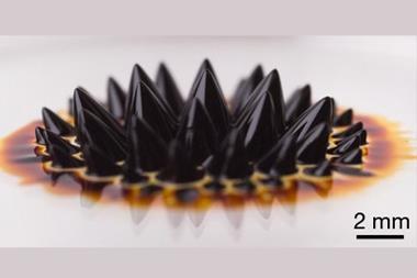 Dynamic macro topography from Multifunctional ferrofluid paper
