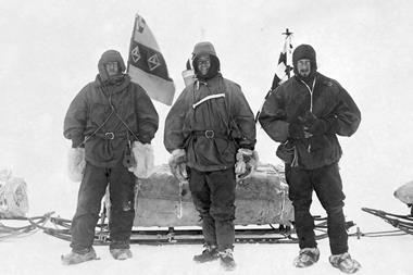Ernest Henry Shackleton, Captain Robert Falcon Scott and Dr. Edward Adrian Wilson on the British National Antarctic Expedition (a.k.a. Discovery-Expedition), 2 Nov 1902