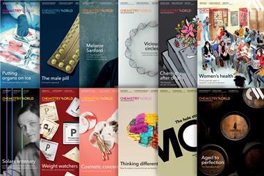 Chemistry World covers, Jan-Dec 2025