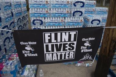 An image showing Flint water bottles