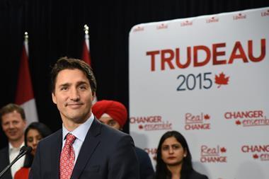 Canadian prime minister designate Justin Trudeau