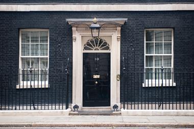 An image showing the door to 10 Downing Street