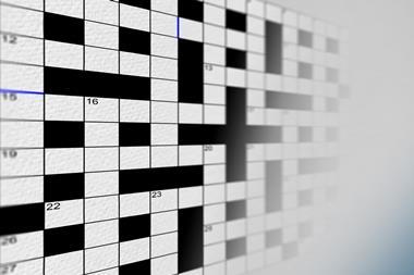 Cryptic crossword grid 086