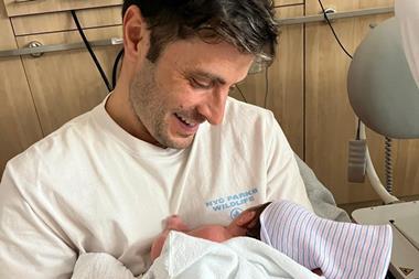 Matteo Tardelli with baby