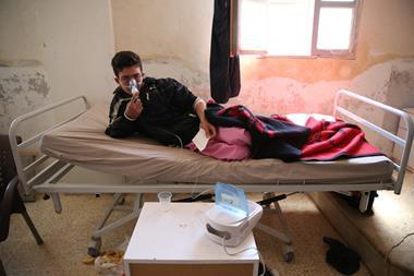 Syria chemical attack survivor