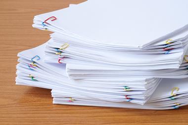 An image showing a stack of papers
