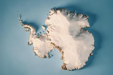 Antarctica viewed from above