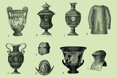 An image showing drawings of historical artefacts