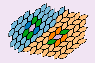 Schematic of the two superlattices formed by LNF3 nanoplatelets