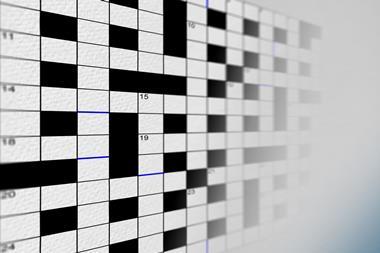 Cryptic crossword grid 122